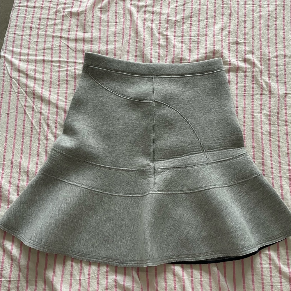J. Crew Gray Mini Fit and Flare Skirt